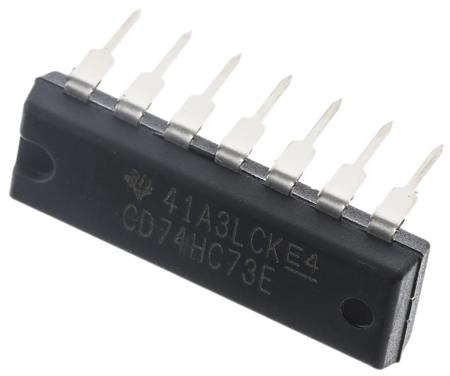 CD74HC73E Texas Instruments  Dual JK Type Flip Flop IC, 14-Pin PDIP
