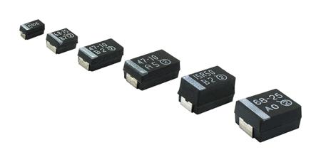TR3B226K020C0800 Vishay 22μF 20 V dc Tantalum Capacitor MnO2 Solid ±10% Tolerance TR3 Series