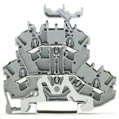 2002-2257 WAGO TOPJOB S Series Double Level Terminal Block, 2.5mm², 2-Level, Push In Termination, ATEX, CSA, IECEx