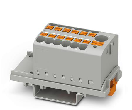 3273088 Phoenix Contact Distribution Block, 13 Way, 0.14 → 4mm², 24 A, 41 A, 500 V, Grey