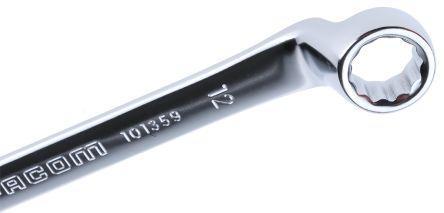 41-12 Facom 12 mm, 160 mm Chrome Vanadium Steel Combination Spanner