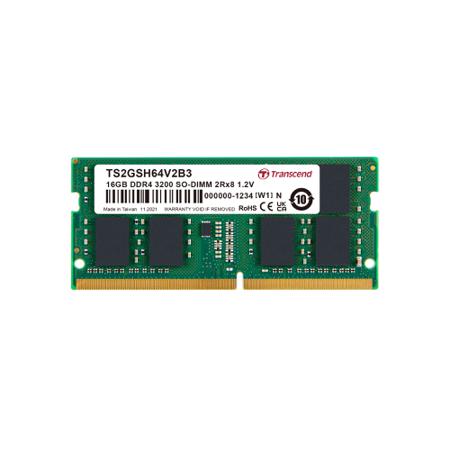 TS2GSH64V2B3 16GB DDR4 3200 SO-DIMM 2Rx8 1Gx8 CL22 1.