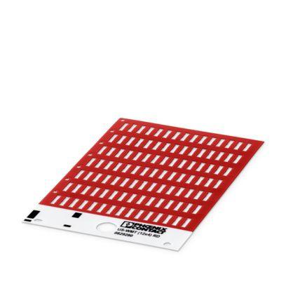 0829280 Phoenix Contact US-WMT Cable Binder Cable Marker, Red, Pre-printed "Unlabeled", 0.6 → 10mm Cable, for Conductor