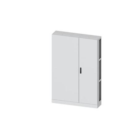 8GK1323-8KP54 Siemens ALPHA 630 Series Steel Double-Door-Door Floor Standing Enclosure, Plain Door Door, IP55, 1950 x 1300 x 320mm