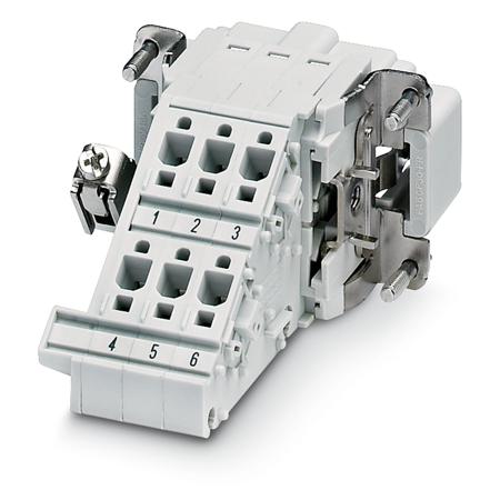 1648380 Phoenix Contact Terminal Adapter, 6 Way, 16A, Male, HC, Panel Mount, 500 V