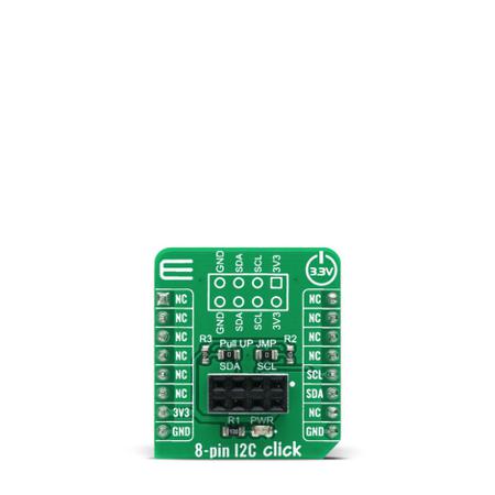 MIKROE-4241 MikroElektronika , 8-pin I2C Click Sensor Add-On Board