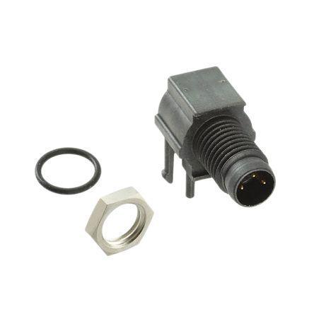 2-2172067-2 TE Connectivity M8 Series, 3 Pole PCB Mount Circular Connector Plug, with Male Contacts, IP67