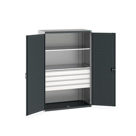 40022088-19V Bott 2 Door Sheet Steel Floor Standing Cupboard, 1300 X 650 X 2000mm