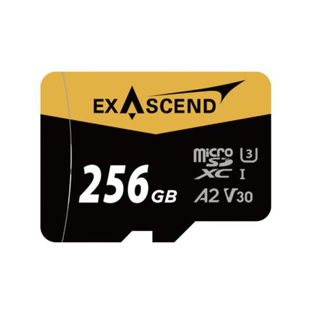 EX256GUSDU1 Exascend 256 GB MicroSDXC Micro SD Card, A2, Class 10, UHS-1 (U3), V30