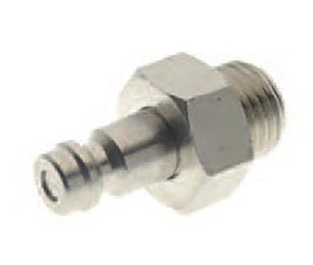 176-1960 RS PRO Nickel Plated Brass Male Coupler Nipple, G 1/4 Male 1/4in Threaded