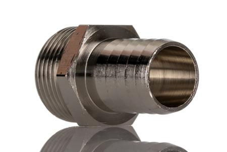 176-2031 RS PRO Hose Connector Hose Tail Adaptor, BSPT 1in 25mm ID, 5 MPa, 50 bar