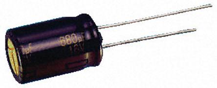 EEUFC1A562 Panasonic Aluminium Electrolytic Capacitor 5600μF 10V dc 16mm FC Radial Series, Through Hole Electrolytic, ±20%