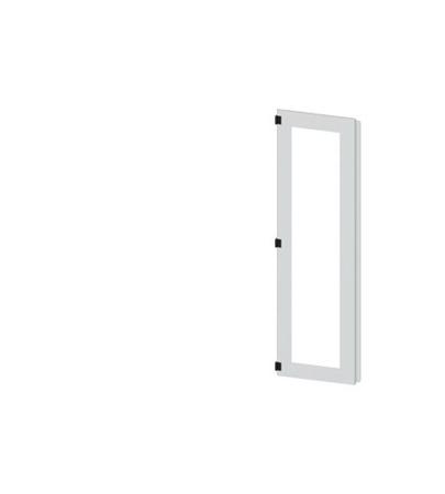 8MF1850-2UT25-0BE2 Siemens 8MF18 Series Glass, Steel RAL 7035 Partial Door, 1800mm H, 500mm W for Use with SIVACON 8MF1