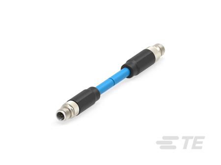 3-2322421-0 TE Connectivity Straight Male 8 way M12 to Straight Male 8 way M8 Sensor Actuator Cable, 15.5m