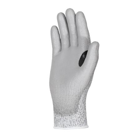EMG00725FB Skytec Elements EMG 725 Black, Grey 13 Gauge HPPE, Nylon Cut Resistant Work Gloves, Size 6, XS, Polyurethane Coating