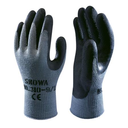 SHO310B2 Showa 310 Black Black, Grey Cotton, Polyester Abrasion Resistant, Dry Environment, Good Dexterity, Tear Resistant Work