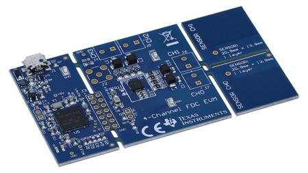 FDC2214EVM Texas Instruments FDC2214 with Two Capacitive Sensors Evaluation Module Capacitive Touch Sensor Evaluation Module for