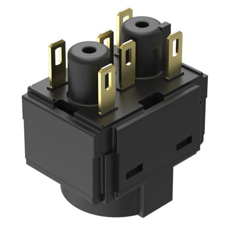 61-8670.37 EAO Series 61 Series Push Button Switch, Slow Make, Plug In, 1 NC / 1 NO, 50, IP40