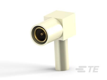 414048-6 TE Connectivity 4140 Series Plug Cable Mount SMB Connector, Crimp Termination, Right Angle Body