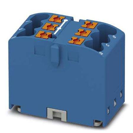 3273266 Phoenix Contact Distribution Block, 6 Way, 4mm², 24A, 450 V, Blue