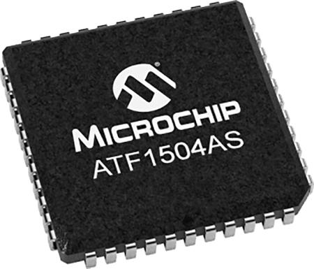 ATF1504AS-10JU44 Microchip , CPLD ATF1504AS EEPROM 64 Cells, 68 I/O, 64 Labs, 10ns, ISP, 44-Pin PLCC