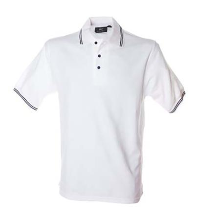 988985-S-WHITE JRC 988985 White 100% Cotton Polo Shirt, UK- S, EUR- S