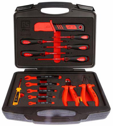 829-6543 RS Pro 14 Piece VDE/1000 V Engineers Tool Kit