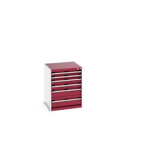 40019039-24V Bott 6 Cabinet, Steel, 800mm x 650mm x 650mm, Red