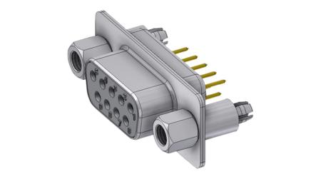 DTS09SY/2M86UNB5 Deltron Connectors DTS 9 Way Through Hole D-sub Connector Socket, 2.84mm Pitch