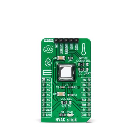 MIKROE-4290 MikroElektronika HVAC Click Carbon Dioxide Sensor MikroBus Click Board for SCD41
