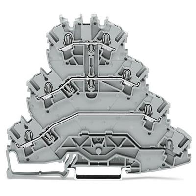 2002-4131 WAGO TOPJOB S Series Multi Level Terminal Block, 2.5mm², 4-Level, Push In Termination, ATEX, CSA, IECEx