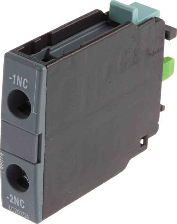 3RH1921-1CA01 Siemens Auxiliary Contact, 1 Contact, 1NC, Snap-On, Sirius Classic 3RH1