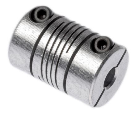 725.13.1818 Huco Beam Coupling, 13mm Outside Diameter, 4mm Bore, 19.1mm Length Coupler