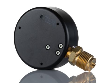 9070184 WIKA G 1/2 Bottom Entry Analogue Positive Pressure Gauge 3bar, , -1bar min.