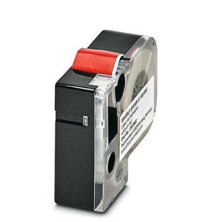 0803962 Phoenix Contact MM-EMLF White on Red Label Printer Tape, 8m Label Length