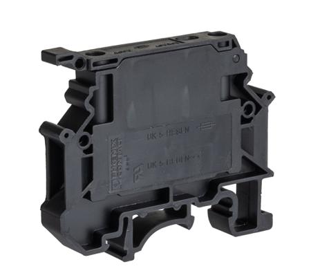 3000542 Phoenix Contact  UK 5-HESILA 250 N Series Black, 1-Level, Screw Termination, Fused