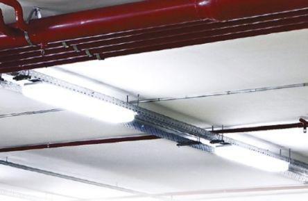 795-6534 40 W LED Ceiling Light Fitting Single Batten Batten, 1 Lamp No, 1280 x 135 x 95 mm