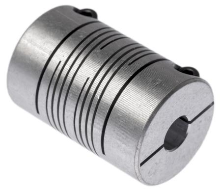707.25.2828 Huco Beam Coupling, 25mm Outside Diameter, 8mm Bore, 38.1mm Length Coupler