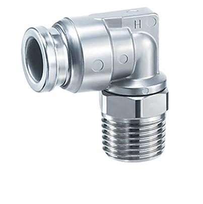 KQG2L06-G01-F SMC KQG Series Elbow Fitting, G 1/8 to For tubing outside diameter 6 mm, Threaded Connection Style,