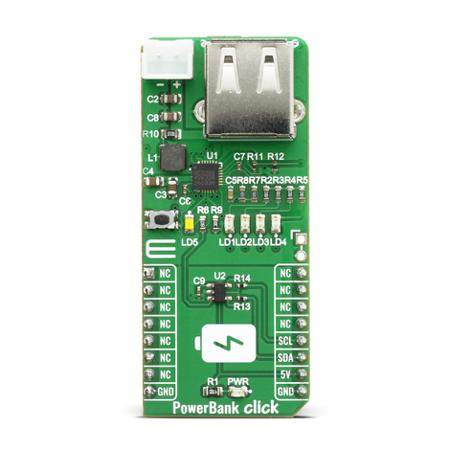 MIKROE-4082 MikroElektronika PowerBank Click Battery Charger for MP2632B for Power Banks
