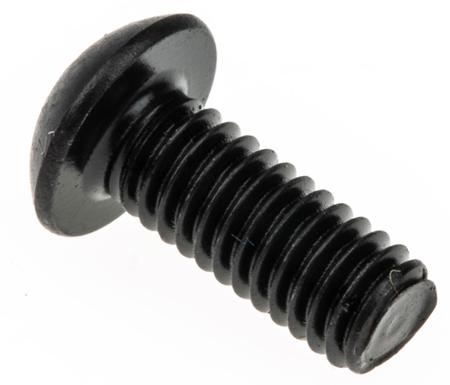 281-221 RS Pro, M4 Hex Socket Button Screw Black, Self-Colour Steel x 10mm