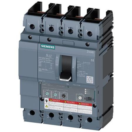 3VA6225-8HL41-0AA0 Siemens, SENTRON MCCB Molded Case Circuit Breaker 4P 250A, Breaking Capacity 150 kA, Fixed Mount