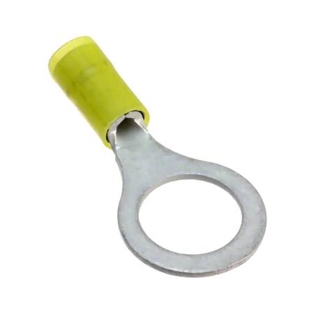 190580016 Molex, 19058 Insulated Crimp Ring Terminal, 1/2 (M12) Stud Size, Yellow