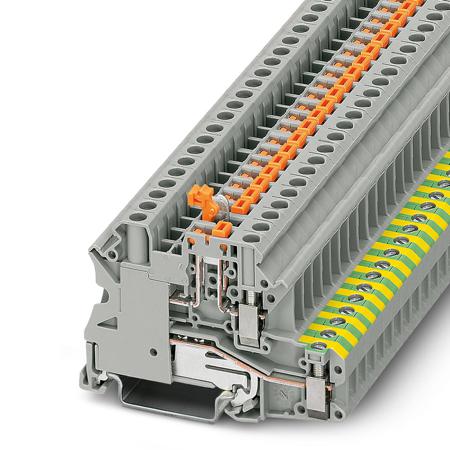 3046140 Phoenix Contact  UT 4-PE/MT P/P Series Grey, Single-Level, Screw Termination
