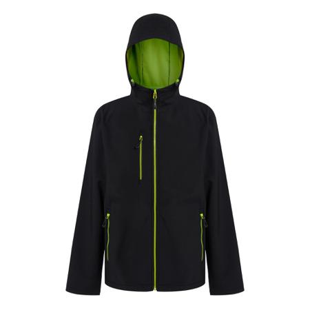 TRA705-03Y-90 Regatta Professional TRA705 Black/Lime Softshell Jacket, XXL