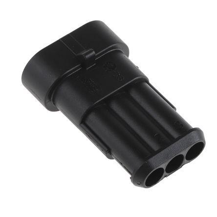 176274-1 TE Connectivity AMP Universal Power, 3.96mm Pitch, 6 Way, 2 Row Male Connector Housing