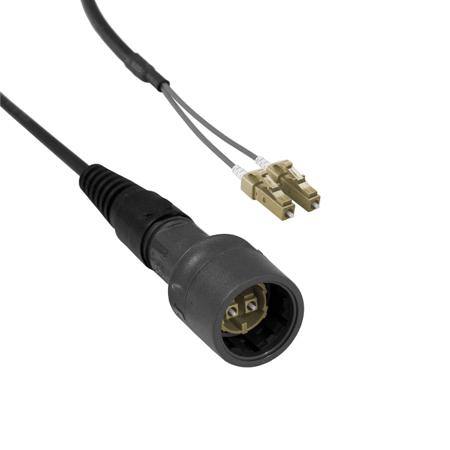 PXF6050BAA Bulgin LC to LC Duplex Multi Mode OM1 Fibre Optic Cable, 62.5/125μm, Orange, 5m
