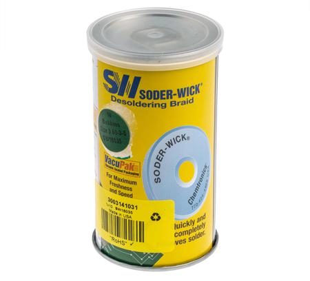 SW16035 Chemtronics 1.5m No Clean Desoldering Braid, Width 2mm