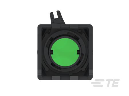 IPE22FLILGR TE Connectivity ALCOSWITCH Series Illuminated Push Button Switch, Momentary, Panel Mount, 22.5mm Cutout, Green LED, IP65
