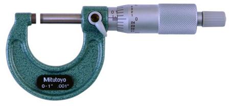 103-177 Mitutoyo  External Micrometer, Range 0 →1 in